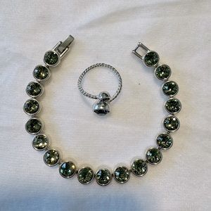Silpada Crystal Bracelet and Ring Bundle
